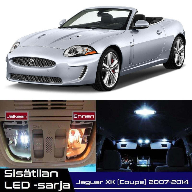 Jaguar XK/XKR (Coupe) Sisätilan LED-sarja 17-osa