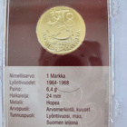 1 mk 1967 Hopeaa Kullattu - pikkukuva 2