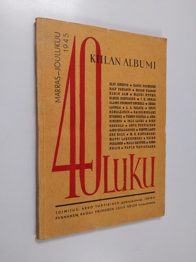 40-luku : Marras-Joulukuu 1945