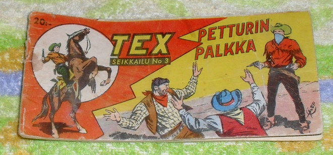 Tex liuska 3 / 1953 - Petturin Palkka