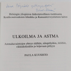Paula Kuusisto : Ulkoilma ja astma - astmahavaintojen yht... - pikkukuva 2