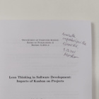 Marko Ikonen : Lean thinking in sofrtware development : i... - pikkukuva 2