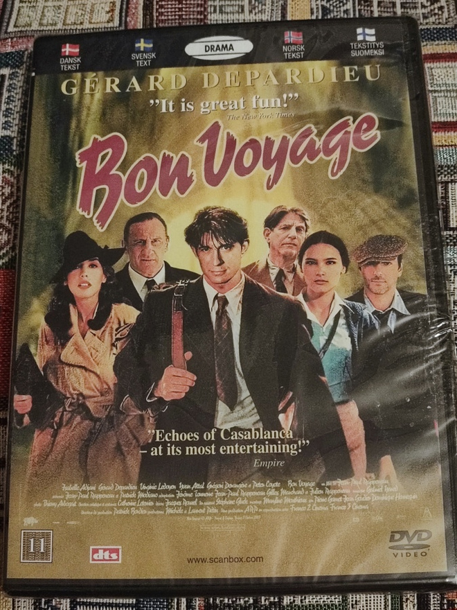 Bon Voyage UUSI Gerard Depardieu Isabelle Adjani