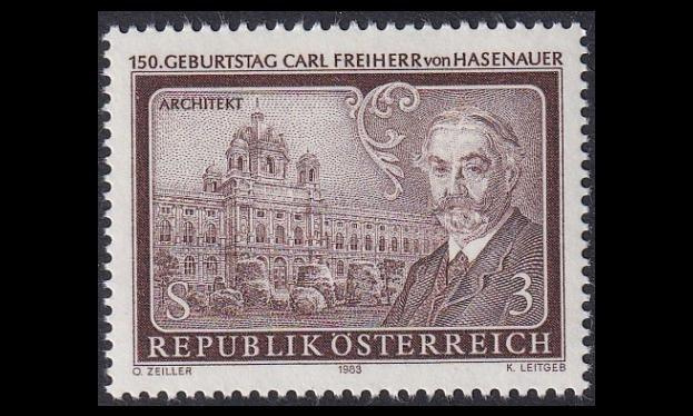 Itävalta 1746 ** Arkkitehti Karl von Hasenauer (1983)