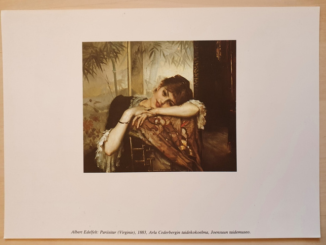 Albert Edelfelt - Pariisitar postikortti