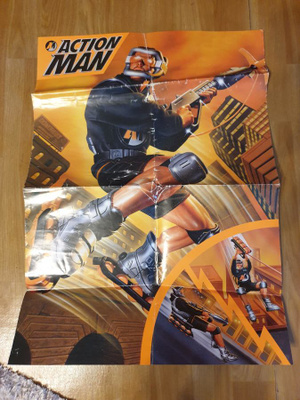 90-Luvun Action Man figuurin juliste