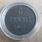 5 penniä 1898 - pikkukuva 1