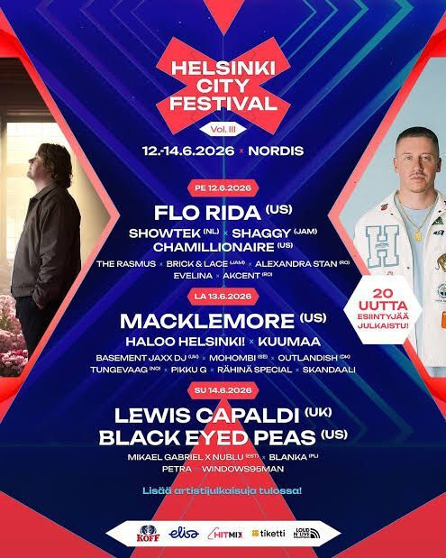 Helsinki City Festival 2026 VIP 2 PV LA-SU *HINTAA LASKETTU*