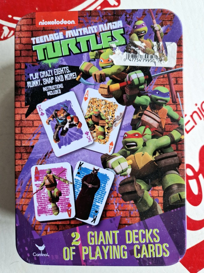 Turtles isot pelikortit 2014 hieno kunto