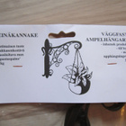 Amppelikannake / seinäkannake 4kpl, uusia! - pikkukuva 5