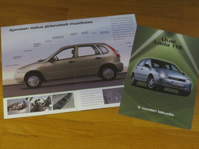 2008 Lada 119 esite - suomalainen - KUIN UUSI - Kalina