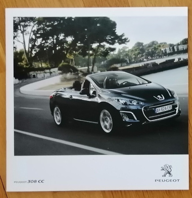 2011 Peugeot 308 cc esite - KUIN UUSI - 24 sivua - suom