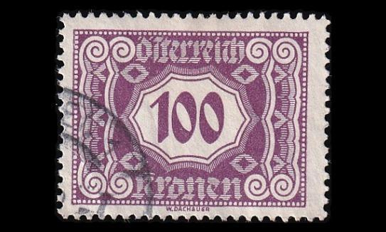 Itävalta P_118 o Porto 100 Kr (1922)