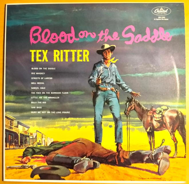 TEX RITTER:BLOOD ON THE SADDLE LP