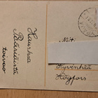 kukkakortti vaal.punaisia ruusuja, kulkenut 1922 - pikkukuva 2