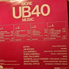 UB40 : MORE UB40 MUSIC  2-LP - pikkukuva 2