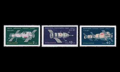 Bulgaria 2135-7 ** Avaruustutkimus (1971)