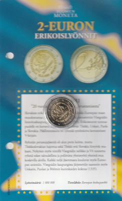 SLOVAKIA 2€ 2011 20v. VISEGRAD RYHMÄN PERUSTAMISEST. X-0868