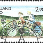 ÅL 1991 Pohjola Pyöräily 2,90 mk EP Lape 052 alareuna LOISTO - pikkukuva 1