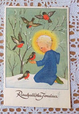 Huldra Törnudd v.1946 postitettu Kuvataiteen kortti