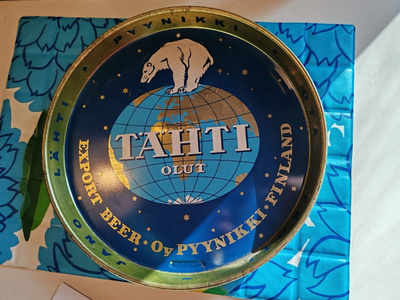 Tähti olut "ota tähti jano lähti" -tarjotin. Oy Pyynikki
