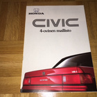 Esite Honda Civic 4-ovinen mallisto 1988 - pikkukuva 1