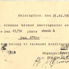 FIRMAKORTTI  OY PACKALEN AB HELSINKI-LAHDENPOHJA - pikkukuva 2