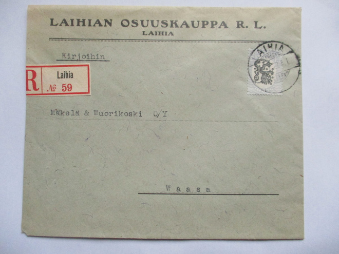 1927 Laihia R liikekuori