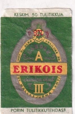 Lahti , Oy Mallasjuoma, Erikois A III , s74