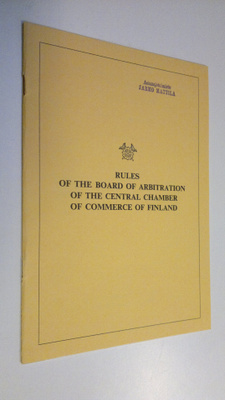 Rules of the board of arbitration of the central chamber ...