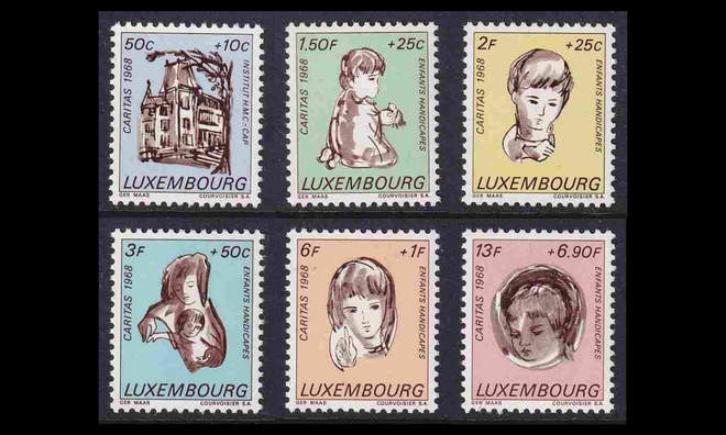 Luxemburg 779-84 ** Caritas (1968)