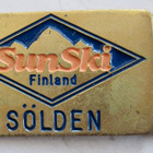 VANHA Merkki SunSki Finland Sölden Messinkiä Hiihto - pikkukuva 1