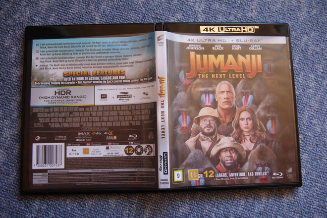 Jumanji 2 The Next Level - 4K UHD HDR + BD [suomi]