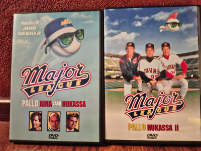 Major League 1 & 2 DVD-paketti – Erittäin hyväkuntoiset