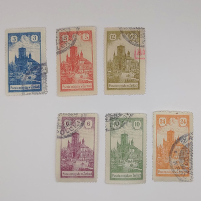 Puola: 1918 Zarki 1-3, 7-9