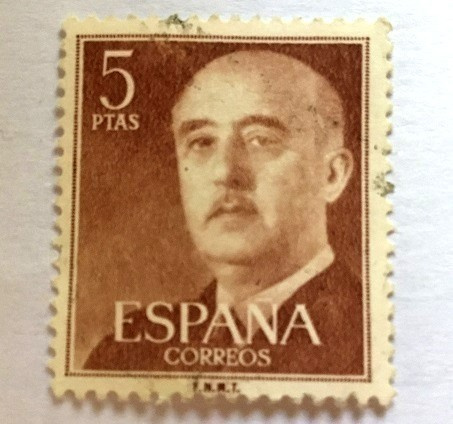 Francisco Franco Espanja Postimerkki