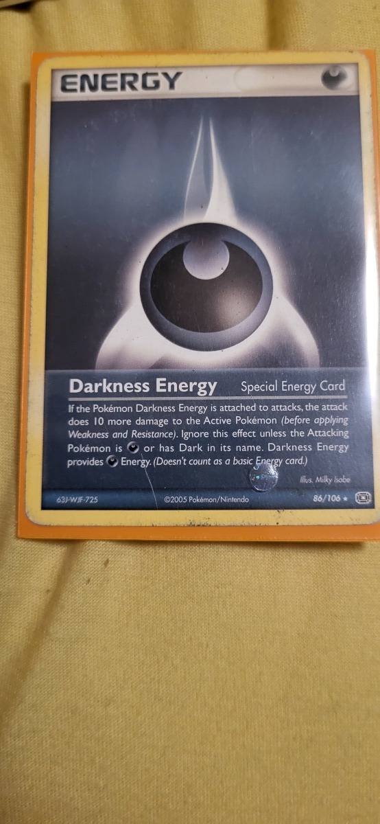 Darkness Energy (Special) - 86/106 - Rare Ex Emerald card