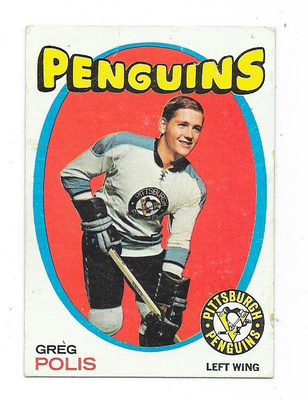 1971-72 Topps #41 Greg Polis , Pittsburgh Penguins RC