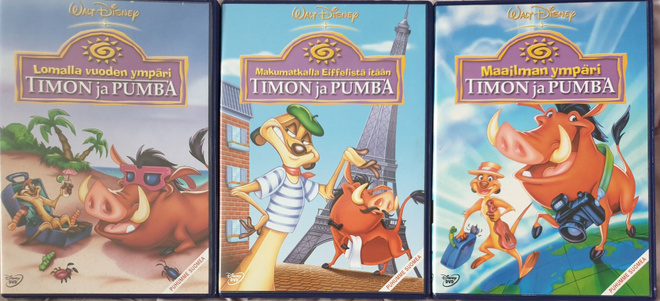 Timon ja Pumba trilogia DVD