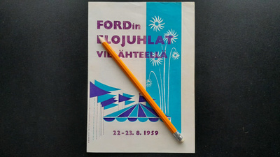Ford:in Elojuhla Villähteellä 1959 esite / ohjelmalehti