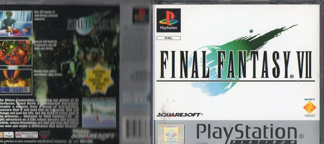 Final Fantasy Vii	(73 581)	k		PS1		(4)		1997	platinum, 3 pel