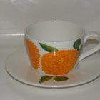 oranssi Iittala PRIMAVERA KAHVIKUPPI +aluslautanen, 1 pari - pikkukuva 1