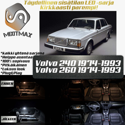 Volvo 240 / 260 Sisätilan LED-sarja 6-osainen