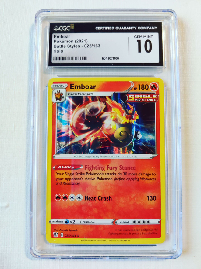 Emboar Battle Styles 025/163 CGC 10