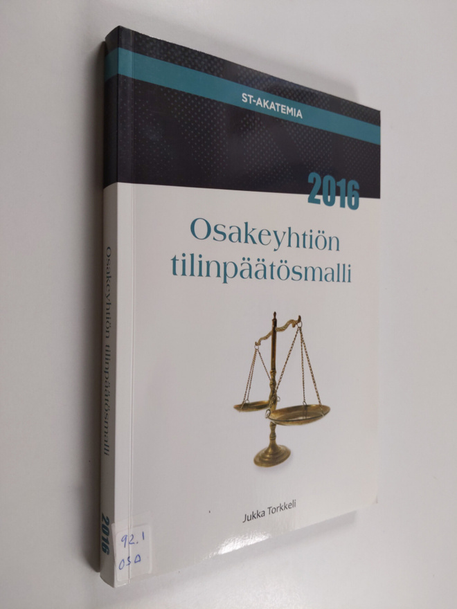 Osakeyhtiön tilinpäätösmalli 2016