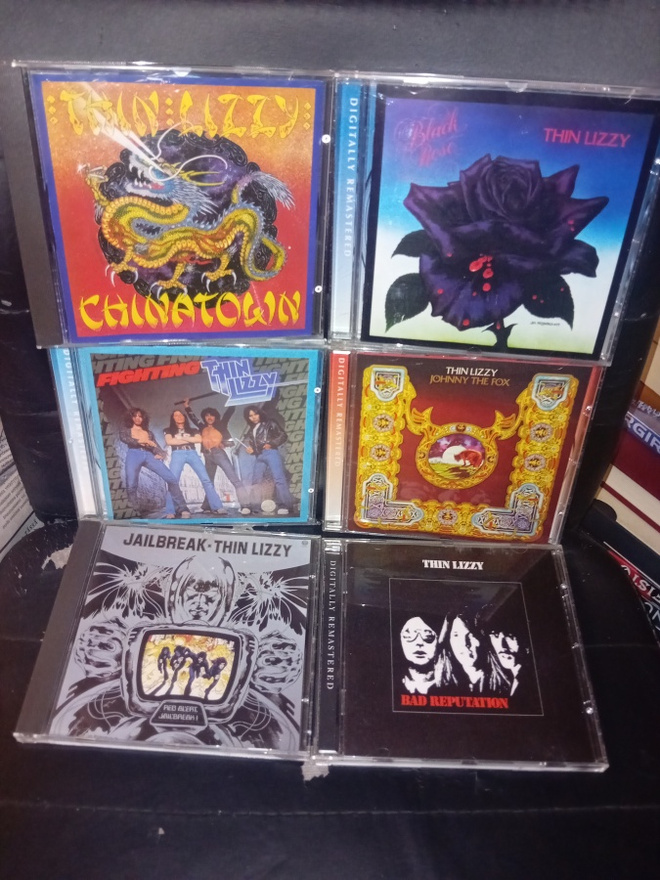 6 kpl CD kokoelma Thin Lizzy ( SIS POSTIKULU )