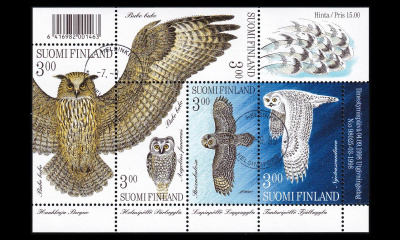 1440-4BL20 o Pöllöjä blokki Helsinki 7.9.98 (1998)