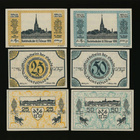 Saksa Notgeld 3 x 25, 3 x 50 Pfg, Buxtehude - pikkukuva 2