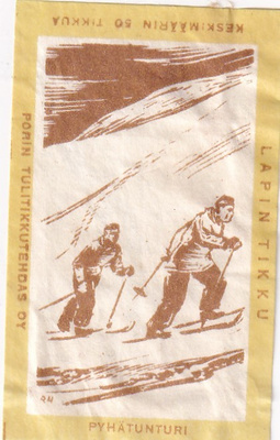 Etiketti, Pyhätunturi, Lapin tikku ,  b476