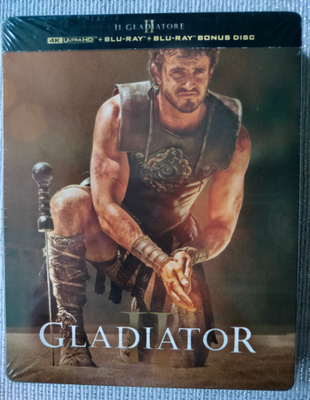 Gladiator II (steelbook) 4k+ blu-rayx2